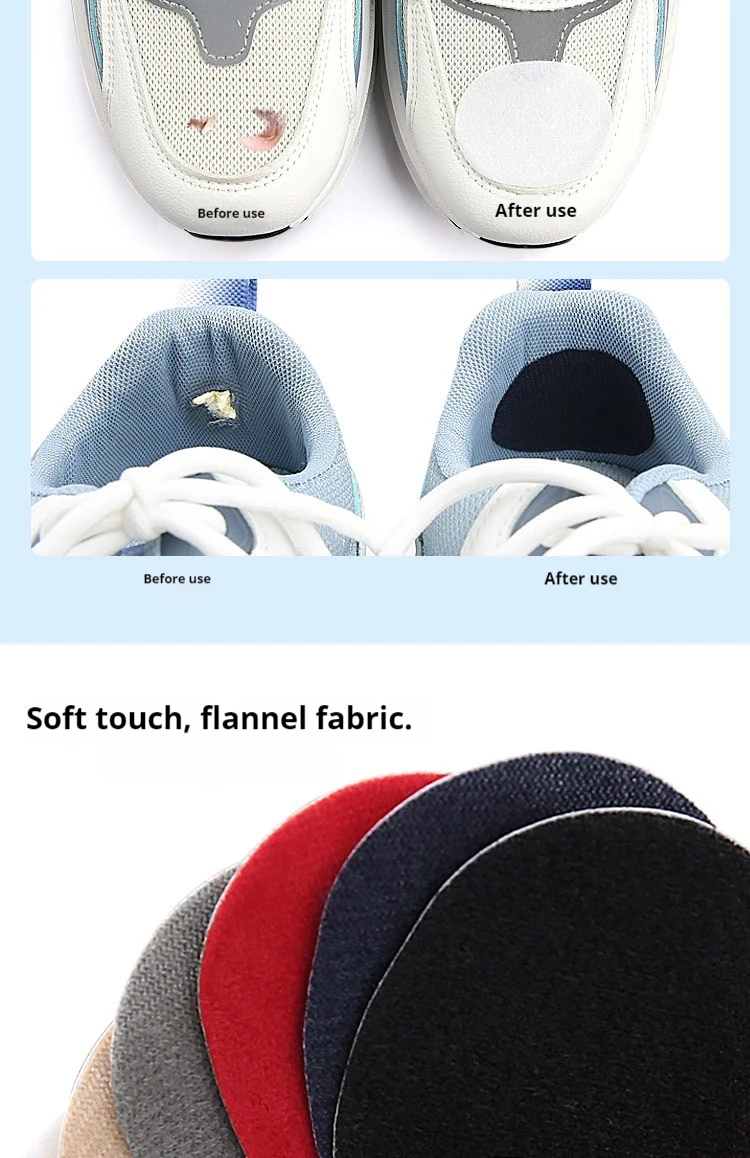 Mesh-Sportschuh-Obermaterial-Reparaturflicken, Reparaturprodukt für beschädigte Ferseneinlagen, selbstklebende Rückseite, 6 Stück/18 Stück – Detail 6