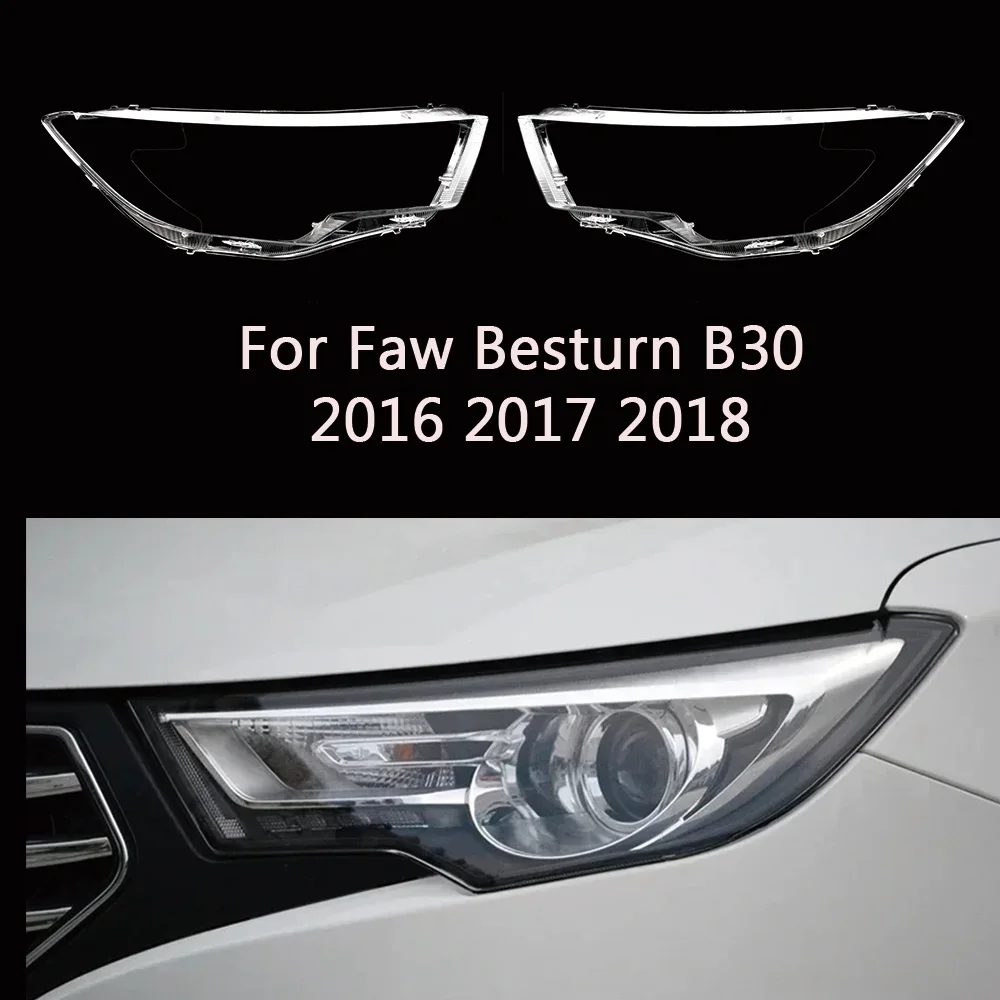 

Front Glass Lens Lamp Shade Shell For Faw Besturn B30 2016 2017 2018 Auto Light Case Headlight Cover Headlamp Caps