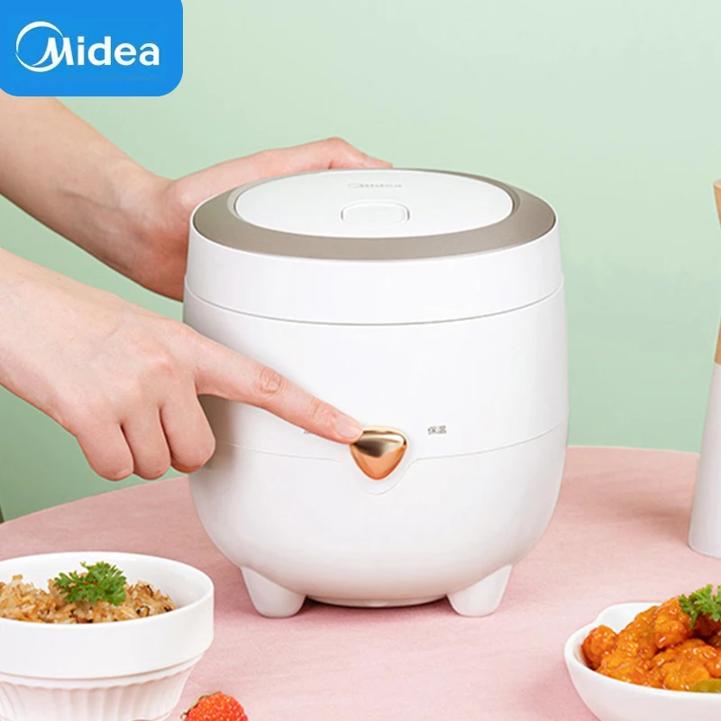 Midea Rice Cooker 1.2L 0.8L Mini Cute Electric Cooker Portable Multifunctional Kitchen Appliance Non-Stick For Dormitory Office