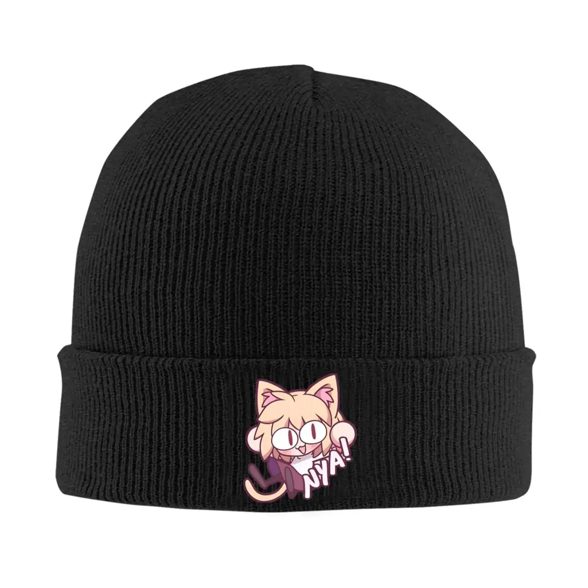 Neco Arc Beanie Hats anime Casual Caps Adult Unisex Outdoor Knit Hat Autumn Winter Design Elastic Beanie Hat