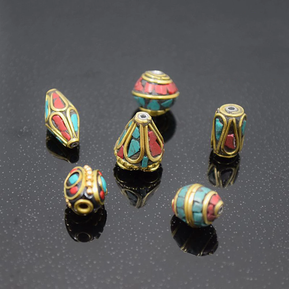 10pcs Metal Buddha Spacer Beads Jewelry Making DIY Buddha Beads Handmade Copper Brass Metal Accessories Project