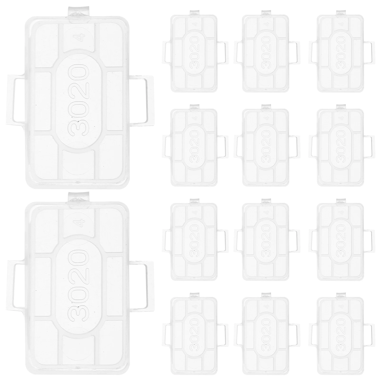 

100 Pcs Cable Identification Box Wire Reusable Plastic Badge Label Name Case Clear Display Enhanced Safety Practical Use Protect