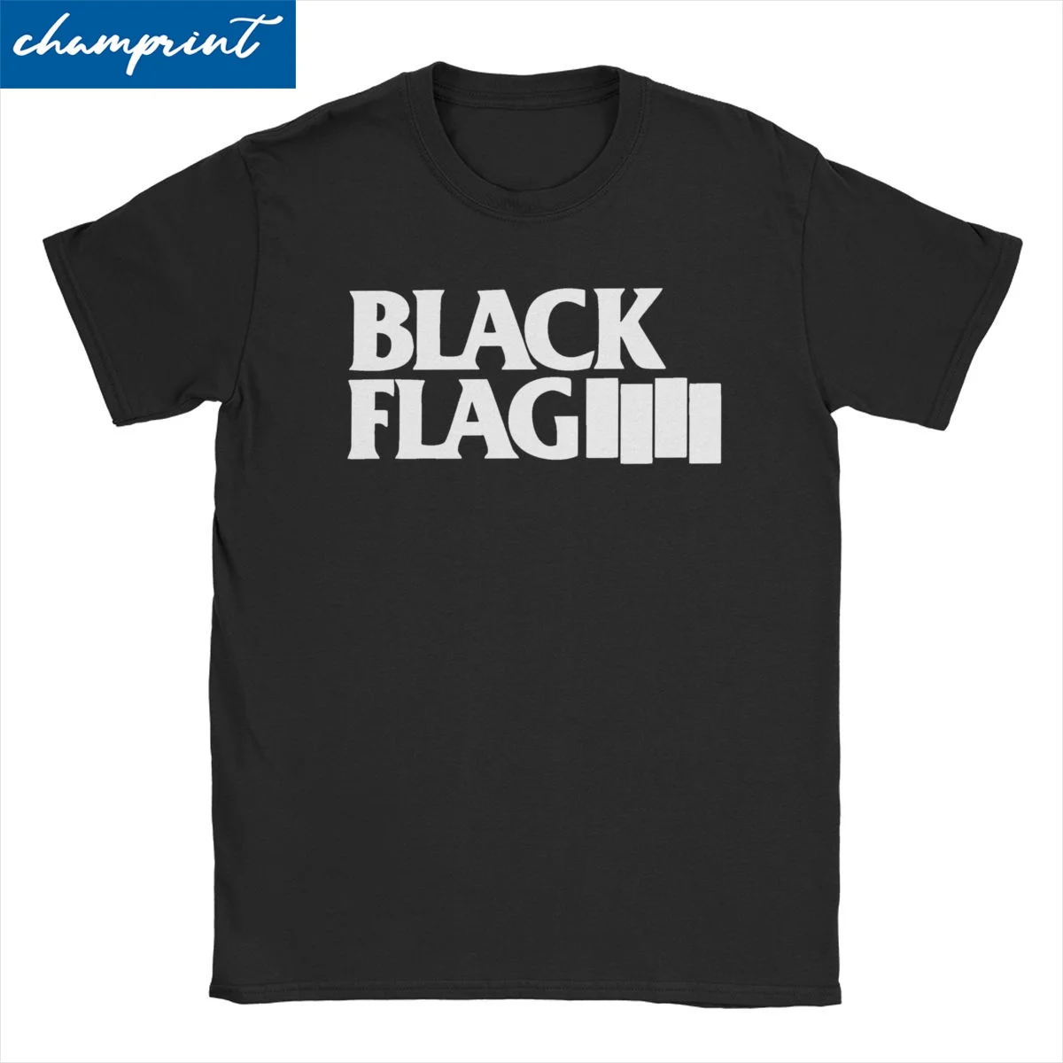 Men Women's T-Shirt Four Logos Creative 100% Cotton Tee Shirt Punk Rock Band Black Flag T Shirt Round Collar Tops Plus Size