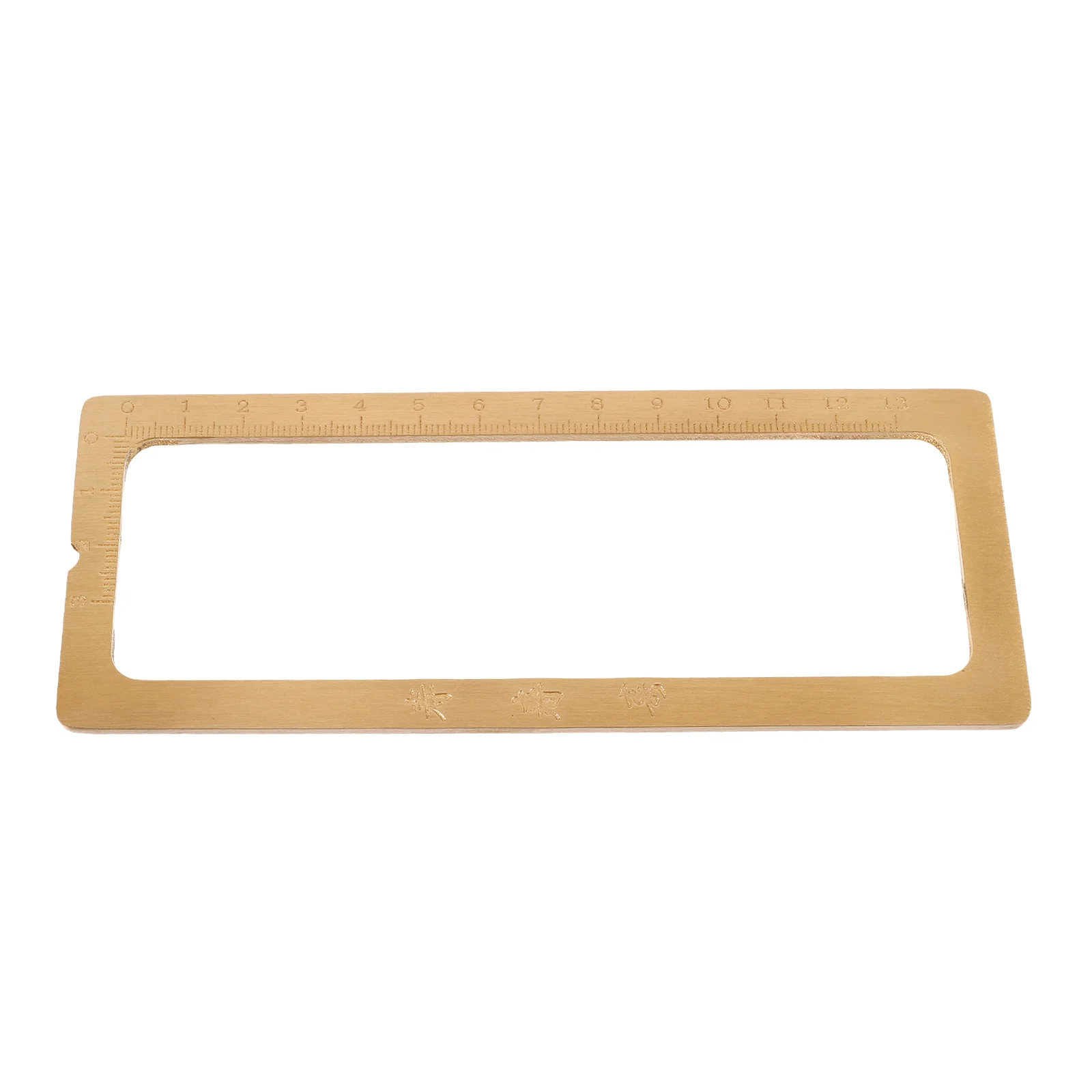 

Brass Calligraphy Paperweight Retro Ruler Writing Brush Golden Weights Supplies Chinese Small Size Professional Practice