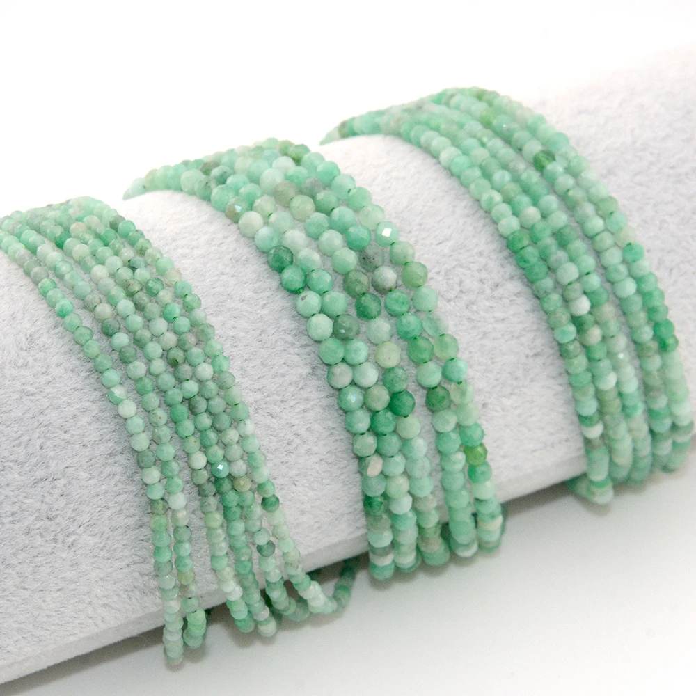 

Natural Emerald Faceted Round / Rondelle Beads 2mm,3mm,2x3mm,Fine Jewelry Making Natural Gemstones DIY Necklace