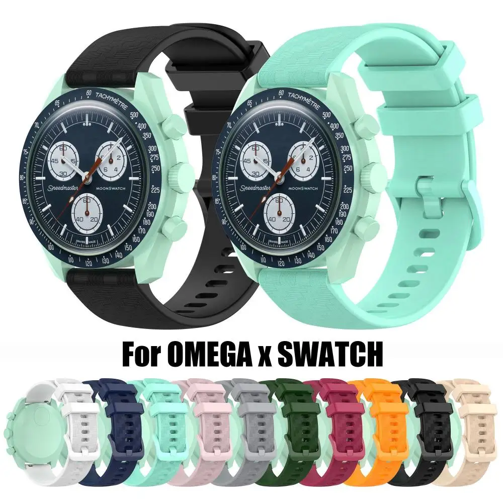 Man Women Accessories Watch band Silicone Strap Replacement Breathable WristBand Soft Watchband For OMEGA SPEEDMASTER MOONWATCH