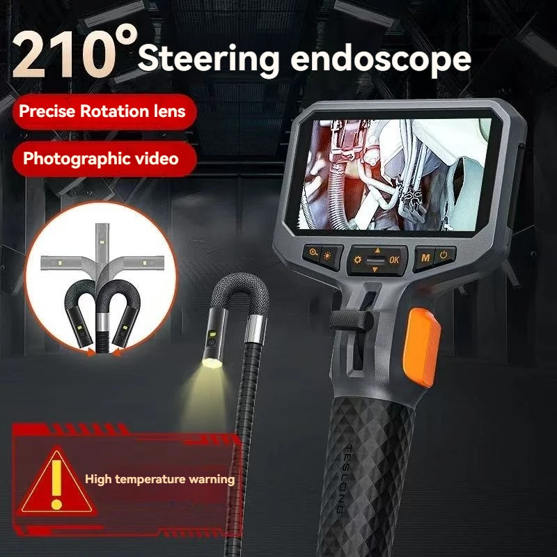 

Двусторонний шарнирный бороскоп 3,9/5,5/6,2/8 мм со светом, промышленный эндоскоп, гибкий механик, оптоволоконный змеиный прицел, камера