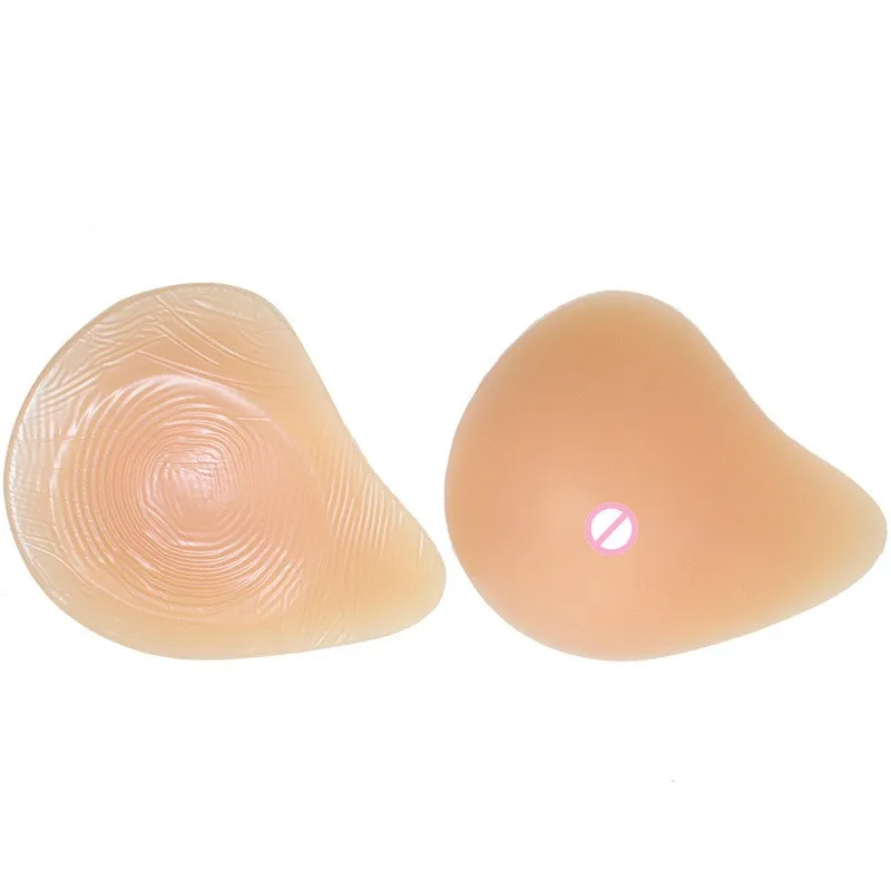 

450g-600gArtificial Boobs Beha Na Borstkanker Chirurgie Spiraal Professionele Siliconen Concave Bodem Borst Mastectomie Prosthes