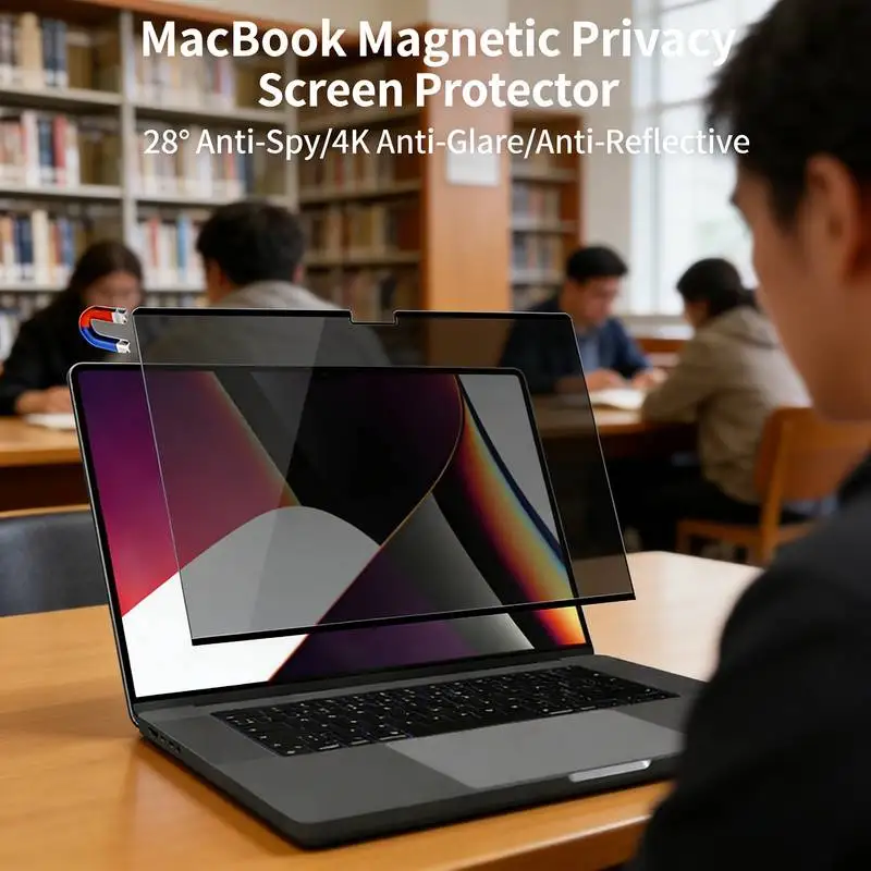 

Monitor Screen Filter Anti Spy Privacy Screen For Macbook Privacy Screen Protector For Macbook Pro 14 M5 2025 Air 13.6 inch M4
