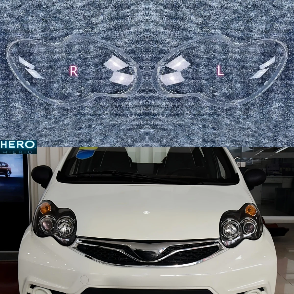 

Прозрачная крышка налобного фонаря для BYD F0 2008 2009 2010 2011 2012 2013 2014