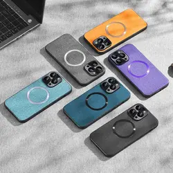 New Fabric Case For iPhone 15 14 13 Pro MAX 14PLUS 15Plus For Magsafe Magnetic Charging Silicone Protection Cover