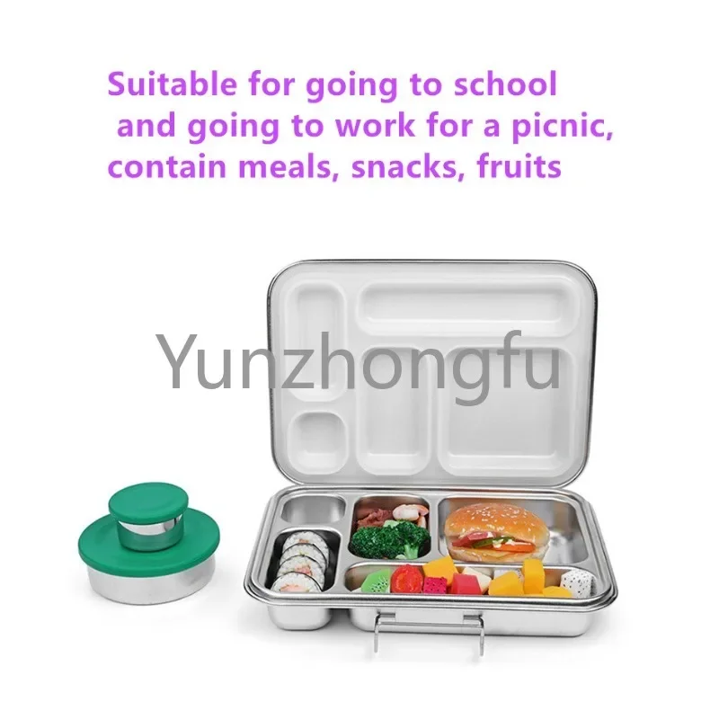 Stainless steel lunch box food grade custom print quality stainless    containers bento