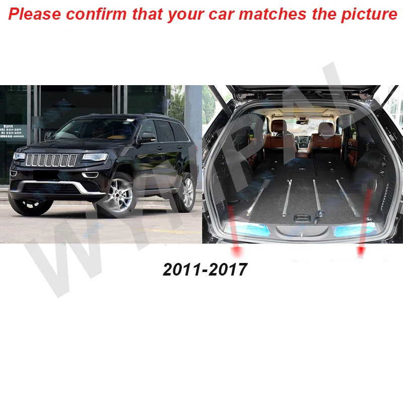 

Car Trunk Mat For Jeep Grand Cherokee 2011 2012 2013 2014 2015 2016 2017 Artificial leather Cargo Liner Carpet