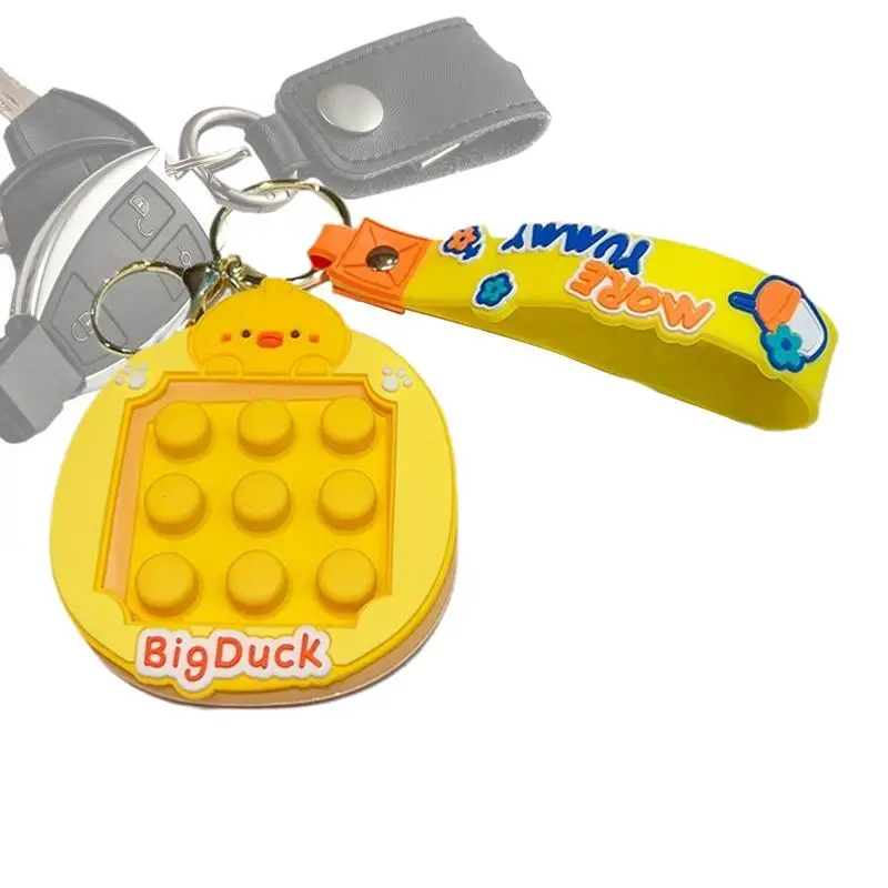 

Pinch Key Ring Cartoon Duck Pinch Toys Key Ring Pinch Toy Stress Relief Keyring Charm Keychains Pendant For Bag Backpack Key