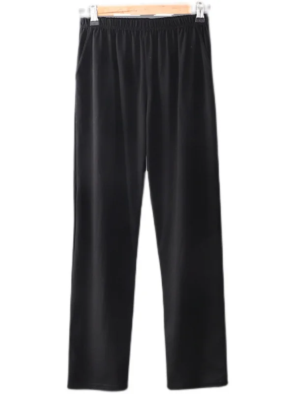 

Men's Pure Cotton Spwear Loose Fit Thin Long Pants Home Leisure Wear Spring Summer Air Conditioning Pants Color