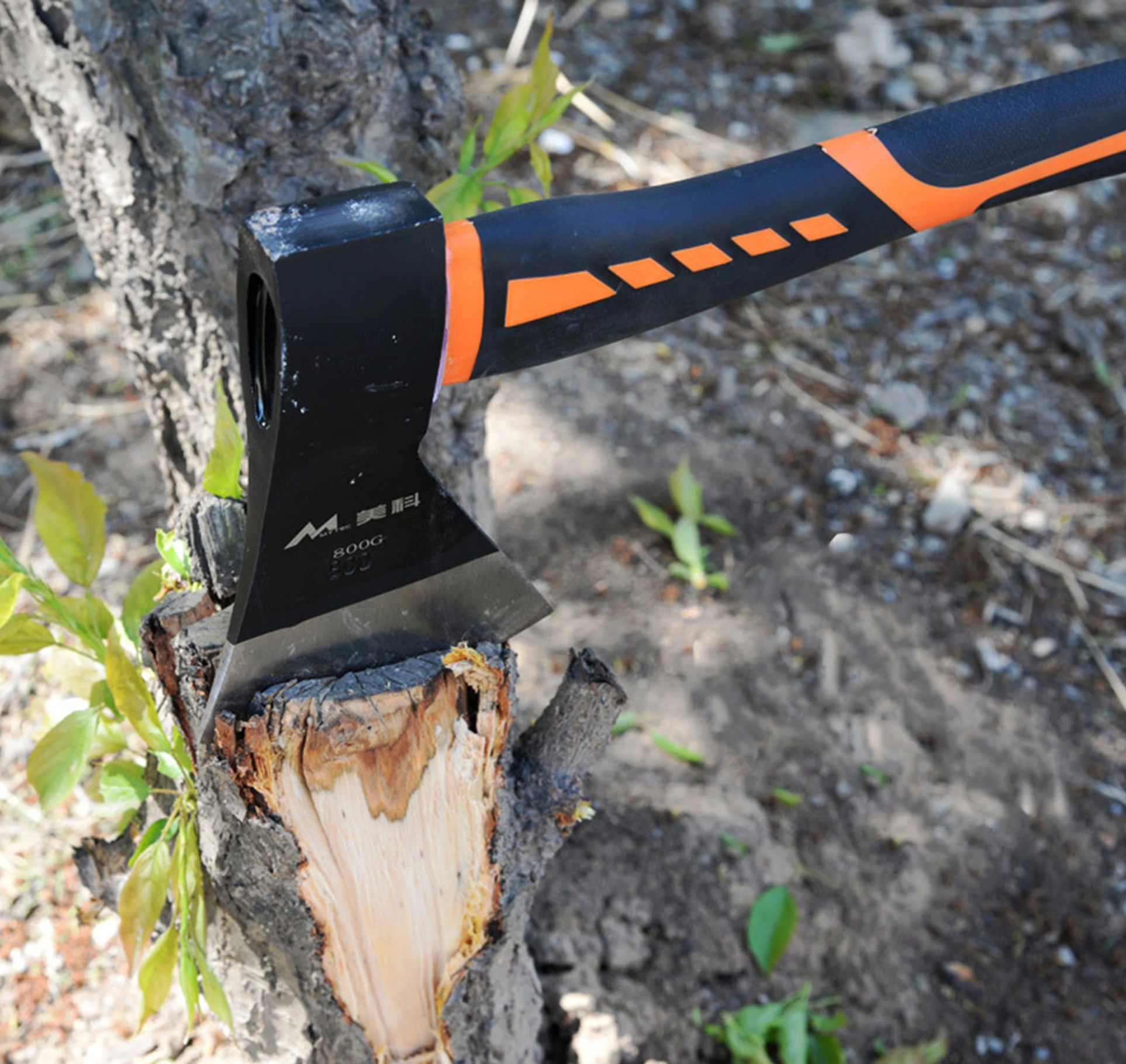 فأس تقسيم من الفولاذ عالي الكربون للحطب والتخييم والسجلات - فتحة متينة لجميع الأغراض #2