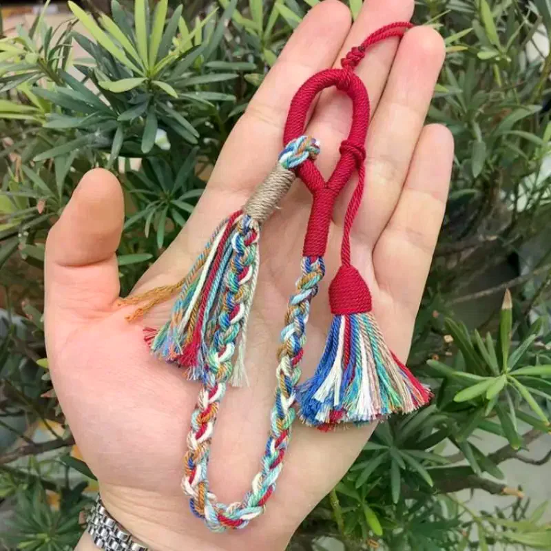 /HTF/Braided Cotton Lanyard With Colorful Tassels And Bohemian Style Perfect For Phone Hanging Bag Decoration Handmade