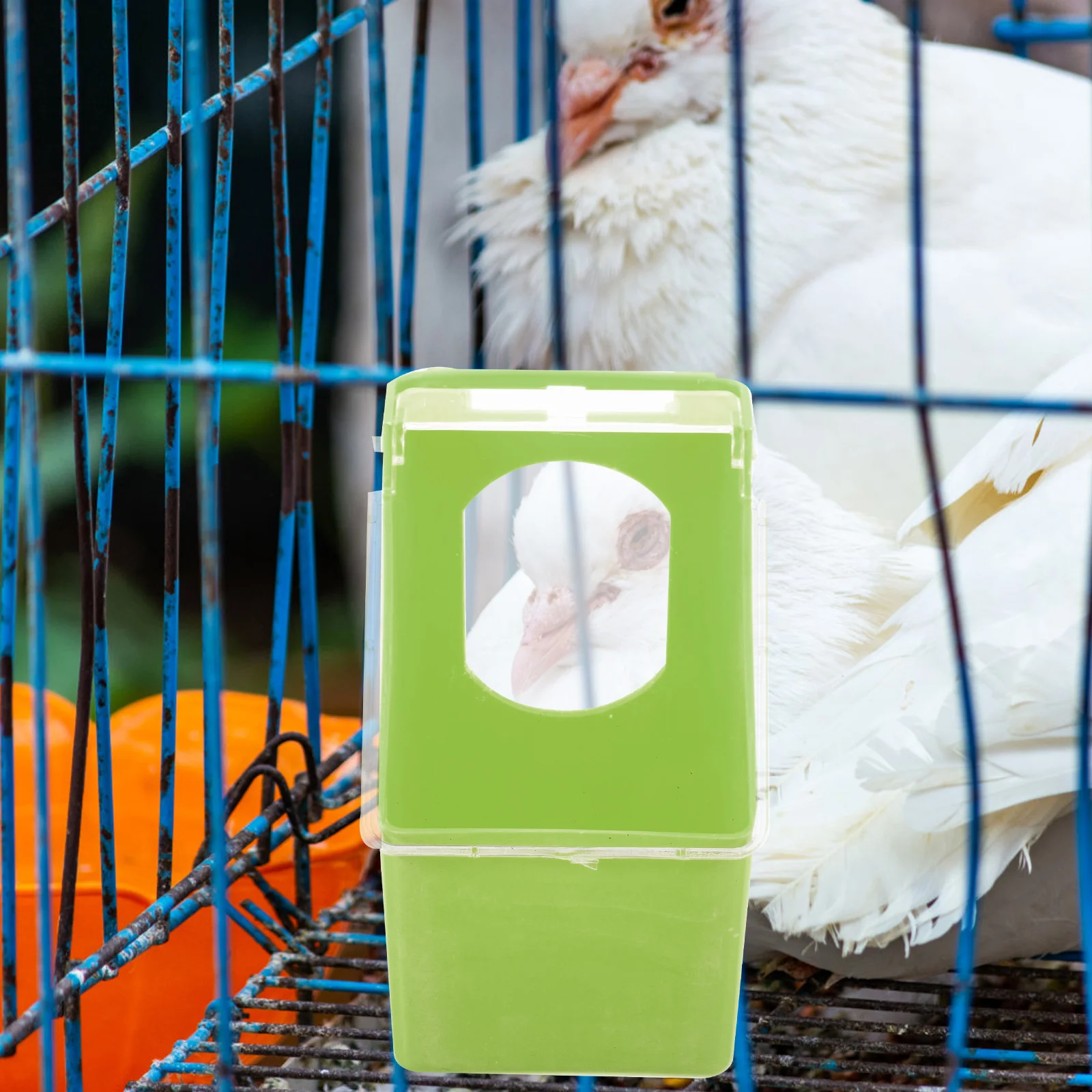 

Multifunction Feeder Multifunctional Hanging Box Bird Cage Pigeon Feeding Bowl Racing Tray Food Containers with Lids
