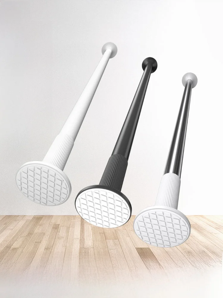 

Adjustable Clothes Drng Ra Balcony Single Rod 3 Meters No Drilling Required for Curtains And Clothes Drng Home Personal...