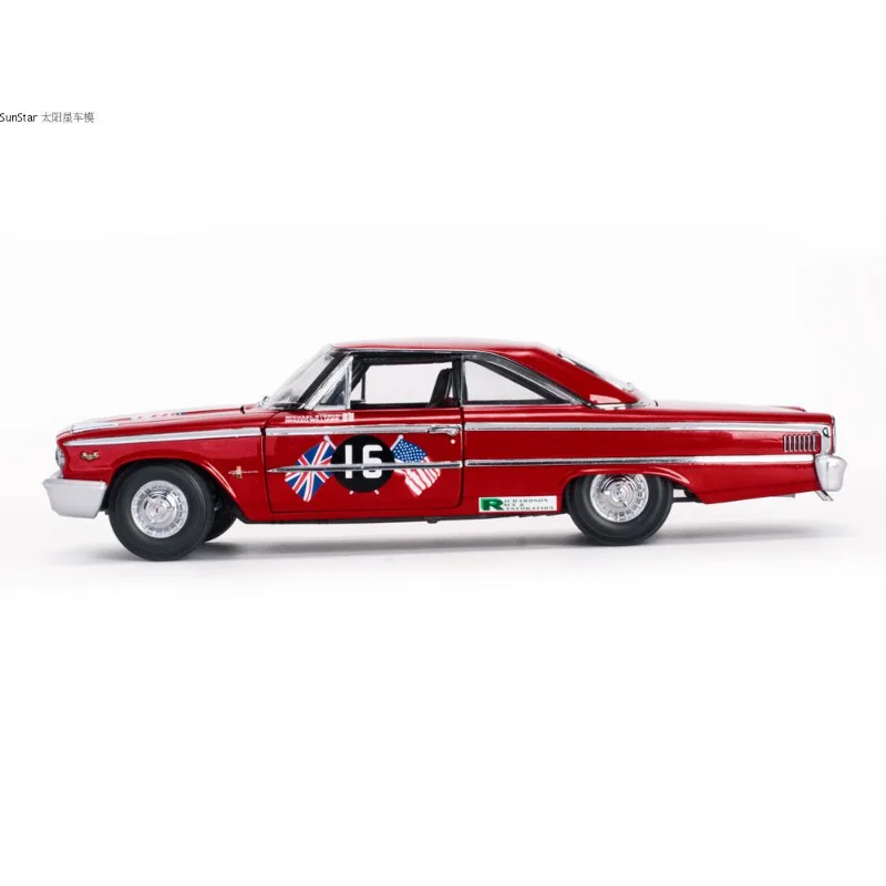 1/18 مقياس 1963 ريترو مركبة غالاكسي 500 هاردتوب باب مزدوج كوبيه دييكاست سبيكة نموذج اللعب جمع عرض الديكور الهدايا