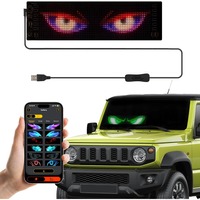 LED Car Sign Programmable LED Matrix Panel Flexible Screen Display Animation Message APP Control for Cars Shop Party Festival