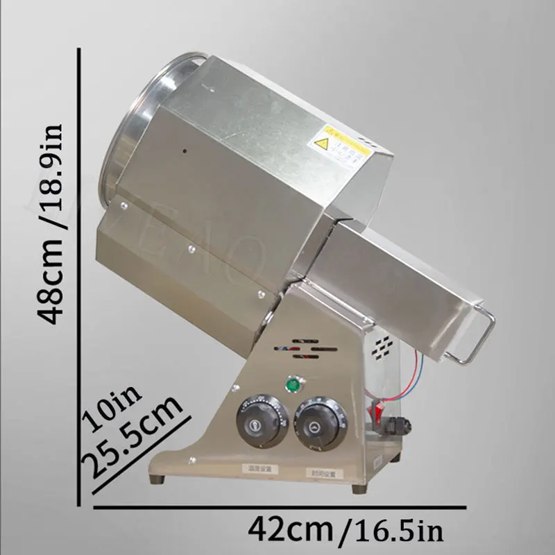 Automatic Cashew Nut Roaster Almond Cocoa Bean Peanut Corn Grain Roasting Machine