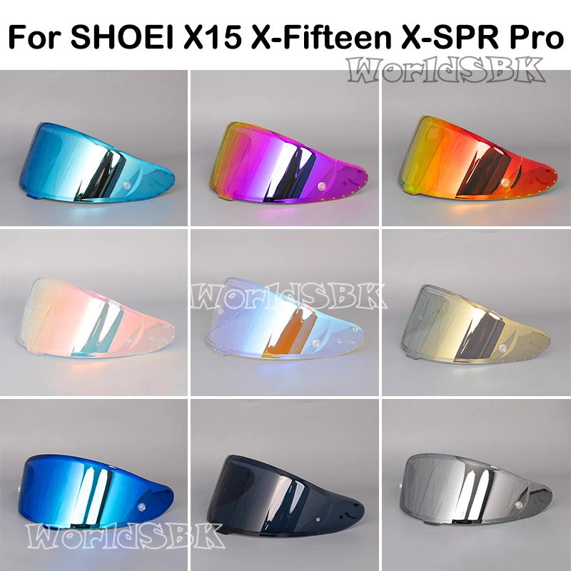 Motorcycle Helmet Lens Anti-UV PC Visor Lens Model Case for SHOEI X15 X-Fifteen X-SPR Pro Full Face Helmet Visor Mirror Lens