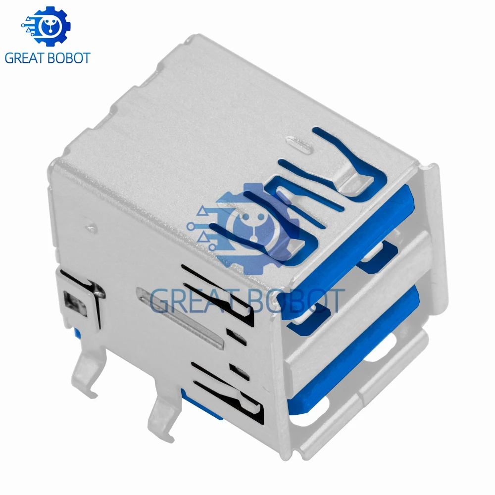 9-Pin SMT/SMD USB 3.0 Male Plug (1PC BS) - High-Speed Data Transfer Charging Socket for Soldering