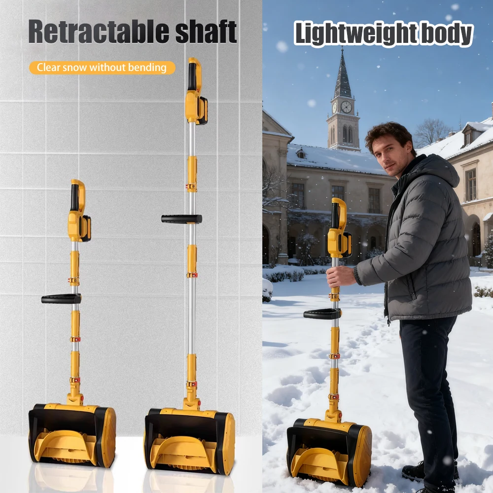 Cordless Electric Snow Blower – Lightweight Battery-Powered Snow Thrower for Driveways, Sidewalks & Walkways, Portable Snow Clearing Tool 4