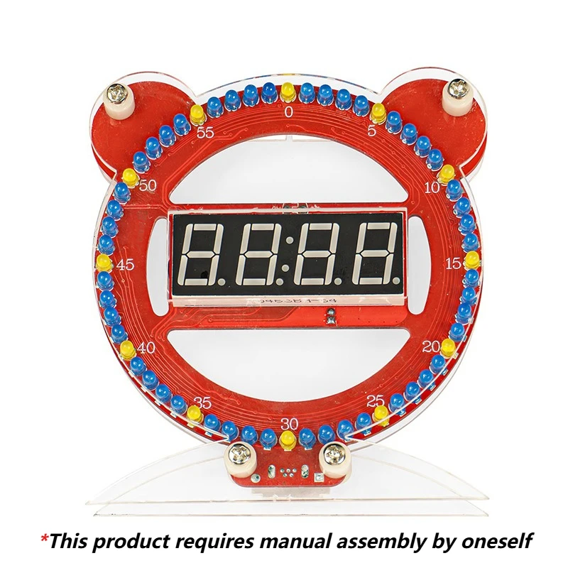 DIY Table Clocks Set Light Control Digital Clock Kit Manual Welding Creative Alarm Clock Artistic Desktop Decorative Clocks