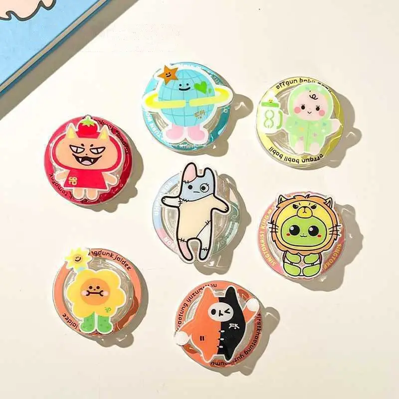 GMMTV Ohmnanon BounPrem Joogdunk Cosplay Magnetische Houder Cartoon Telefoon Grip Tok Stand Beugel Acryl Ondersteuning Frame Accessoires