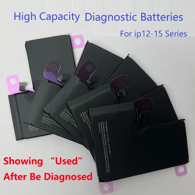 2 قطعة بطارية تشخيصية عالية السعة تستخدم آيفون 12 13 14 15PM 7037 TI IC 100% الصحة لا منبثقة بعد التشخيص على IOS 18 #2