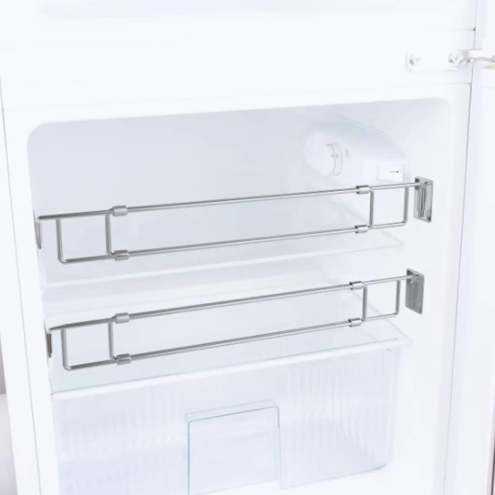Stainless Steel Refrigerator Barrier Bar for Camper Fridge Door Tray Adjustable Length Securing Food Beverages During Transit