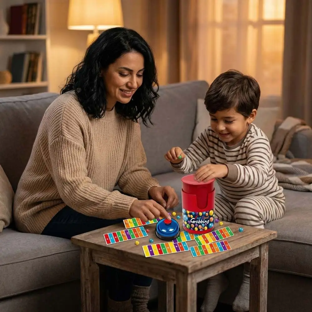 

Fast Bead Grabbing Bead Grabbing Board Game Exciting Bells Two Players Match Strategy Games Colorful Ball Fun Match Color