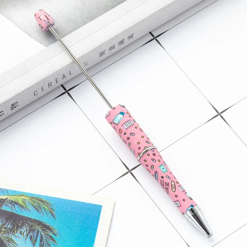 ลูกปัด Rollerball ปากกาพลาสติก DIY ปากกาลูกปัดปากกาอุปกรณ์สำนักงานโรงเรียน