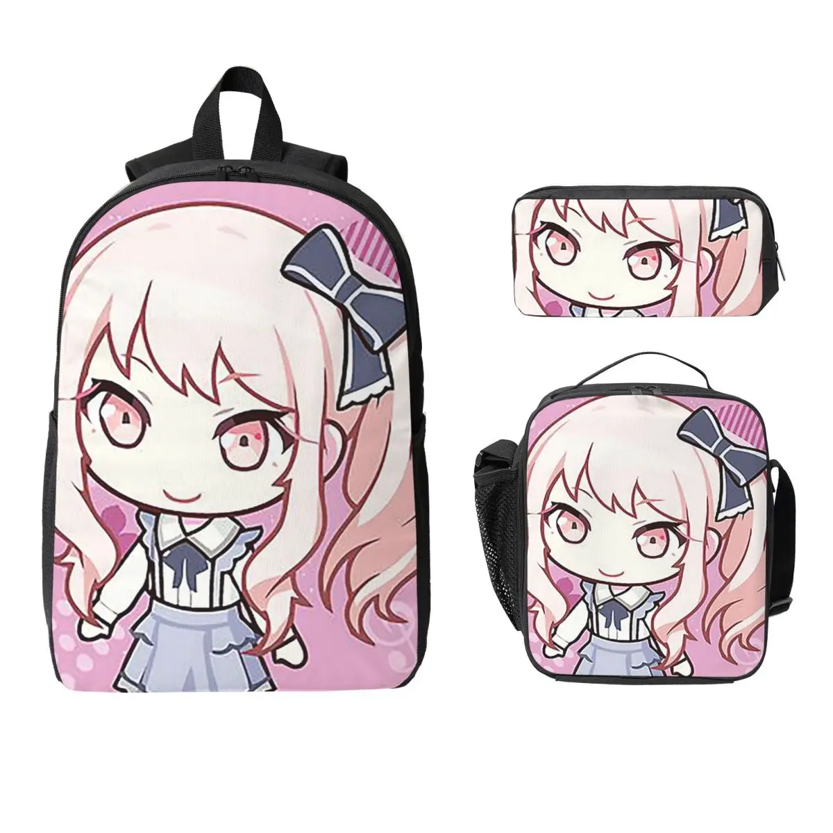 

Рюкзак Mizuki Akiyama Chib, студенческая сумка для книг для мальчиков и девочек, школьная сумка, компьютерные сумки на плечо, изолированная сумка для обеда 3 шт., пенал