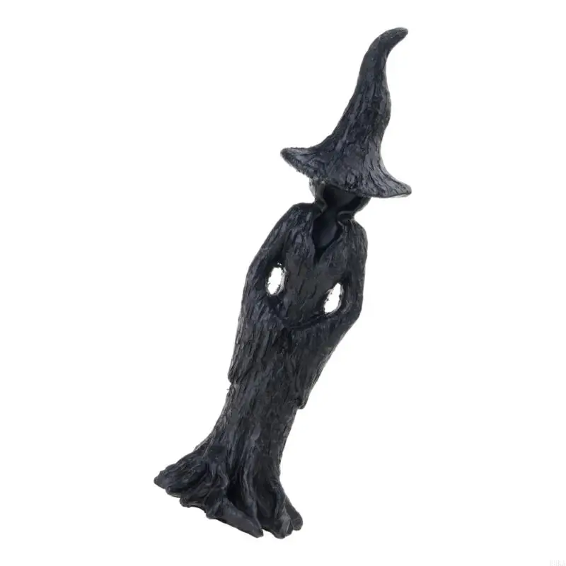   Halloween Decorations Crackers Barrels Witch Statue Desktop Ornament magicians Decorations,Resins Witches Figurines