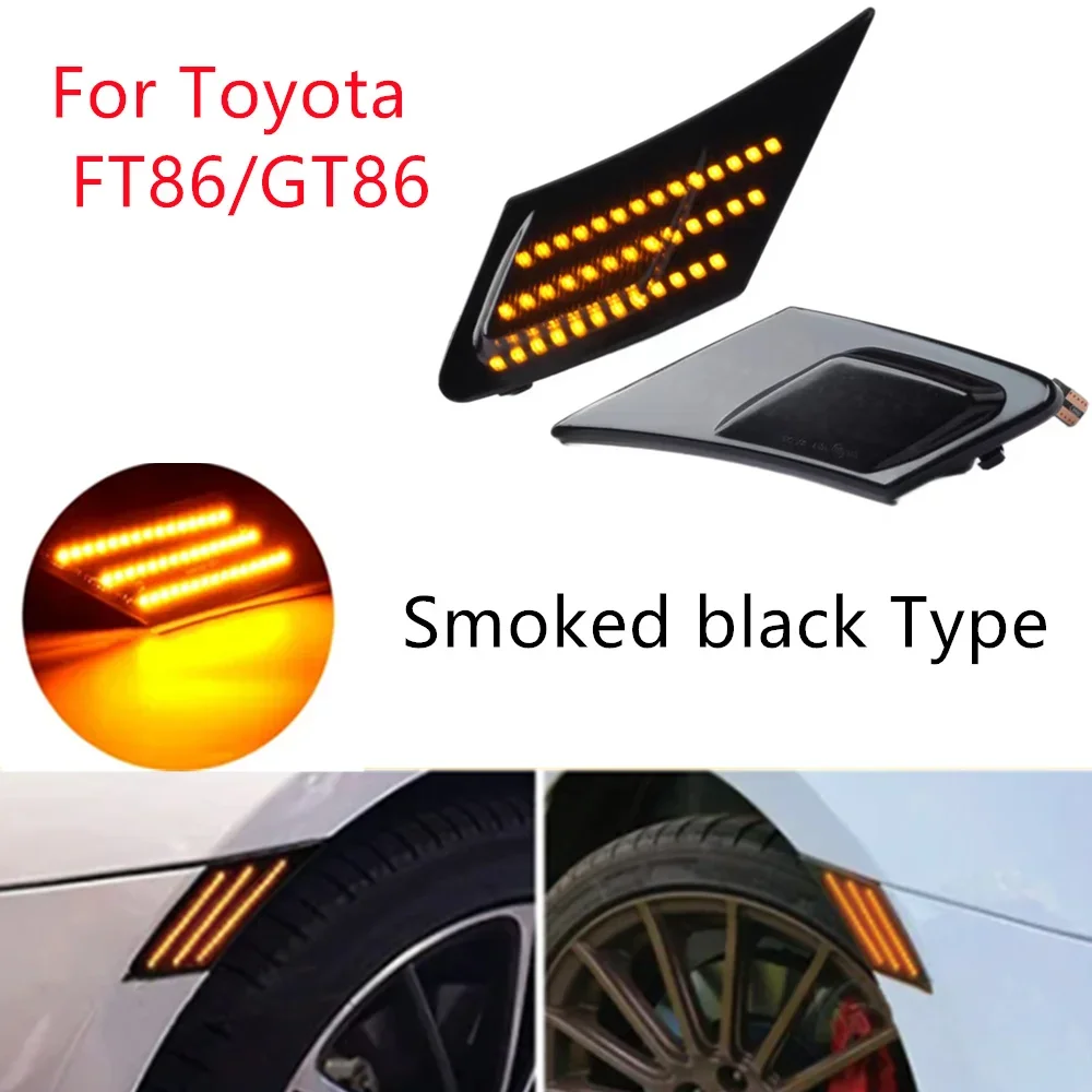

2PCS Dynamic LED Turn Signal Light Side Marker Indicator Sequential Lamp For Toyota 86 FT86 GT86 For Scion FR-S For Subaru BRZ