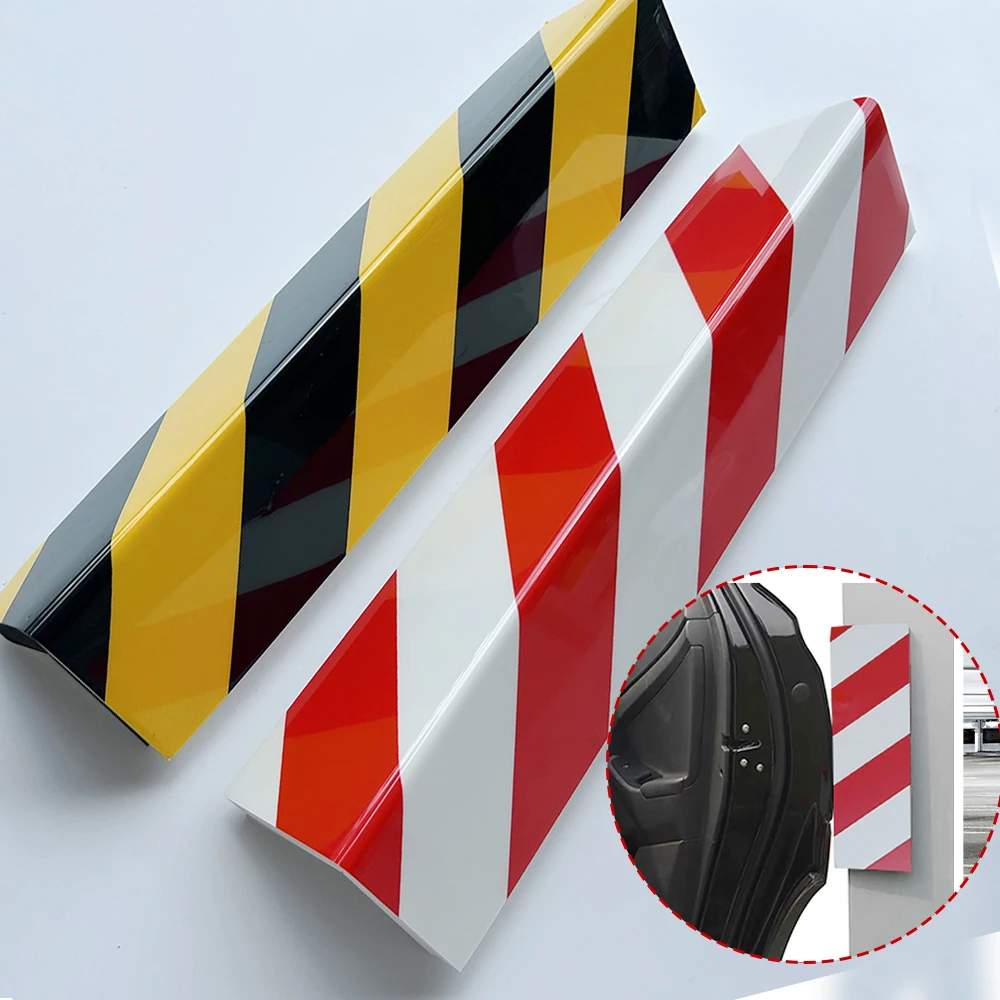 Car Foam Sticker Warning Signs Bumper Red White Foam Parking Garage Door Protection Scratch Protector Car Decoration Accessories
