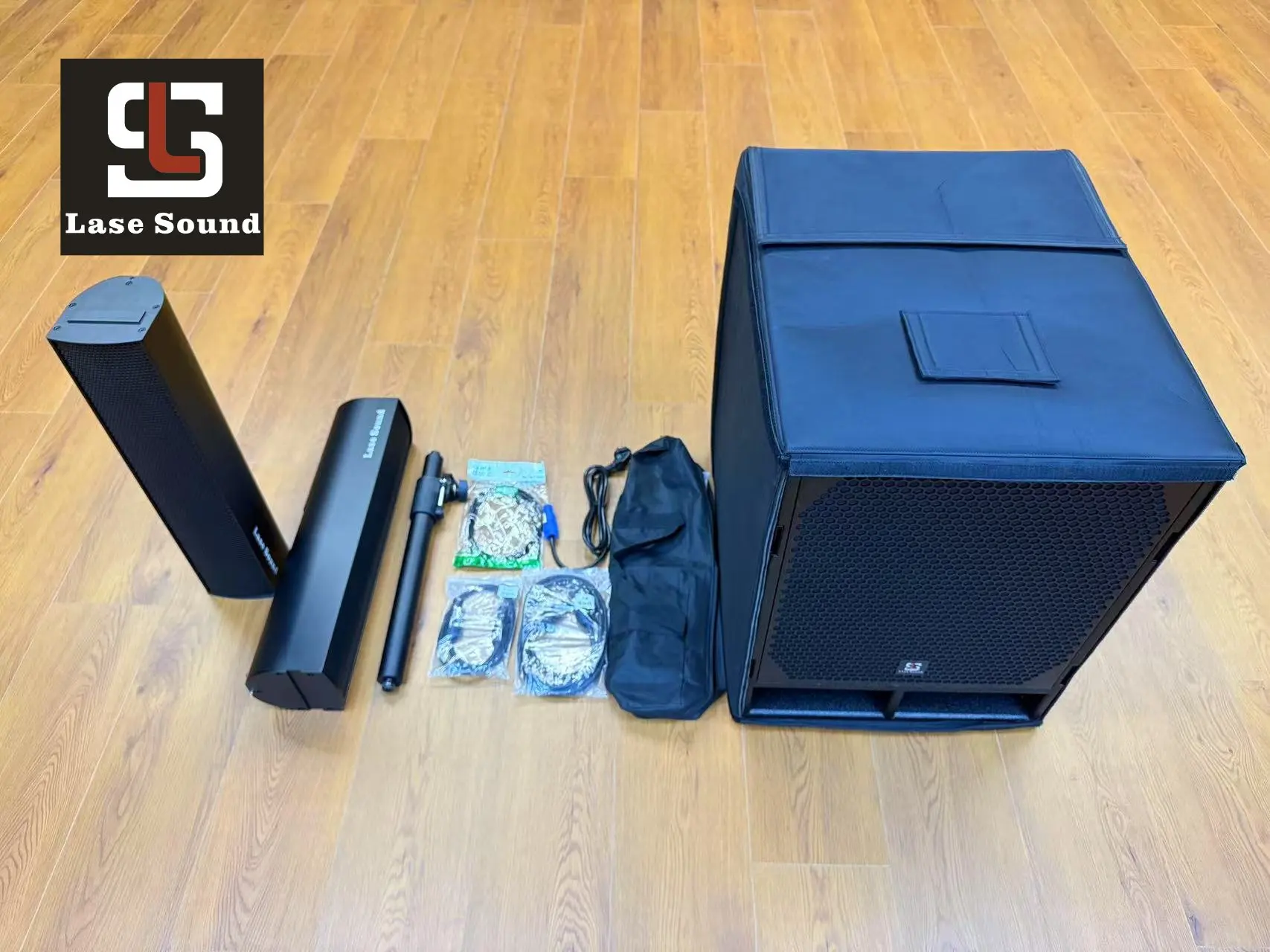 X15Pro Mini Array 2*4.5 Inch Neodymium Passive Column Speaker 260W Wooden PA System