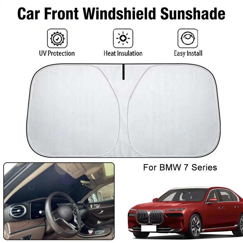 

Car Front Windshield Sunshade Cover For BMW 7 Series UV Block Heat Insulation Auto Interior Sun Protection Accessories