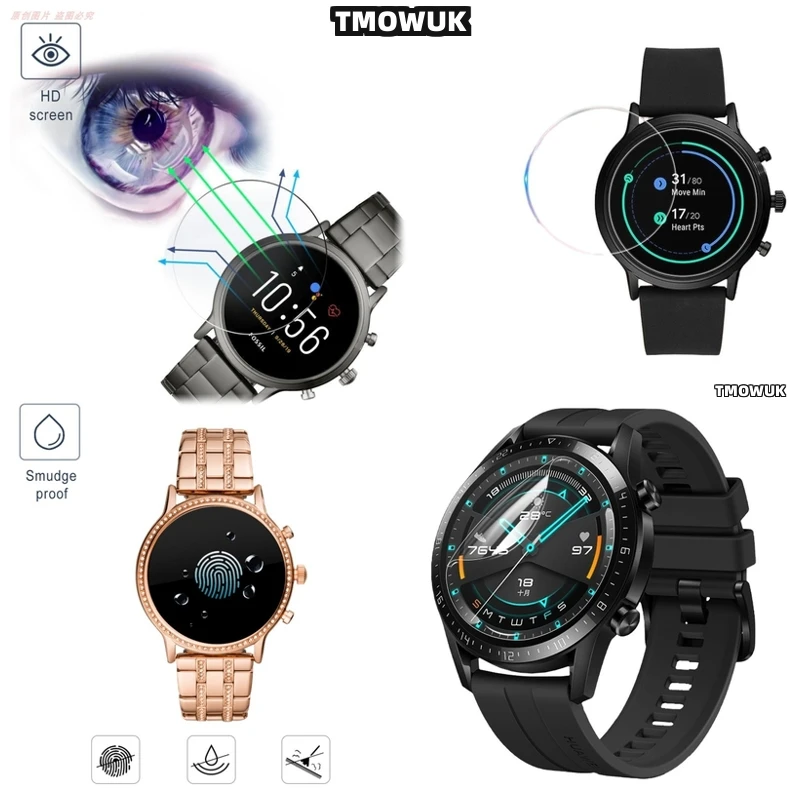 

For FOSSIL Gen 5 5E 6 42MM 44MM Rounded Corner Design, Comfortable On Skin