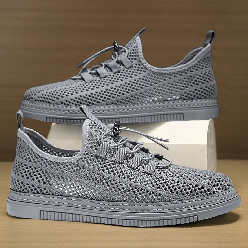 Men Casual Shoes Fashion Breathable Walking Mesh Flat Shoes Sneakers Men 2024 Shoes