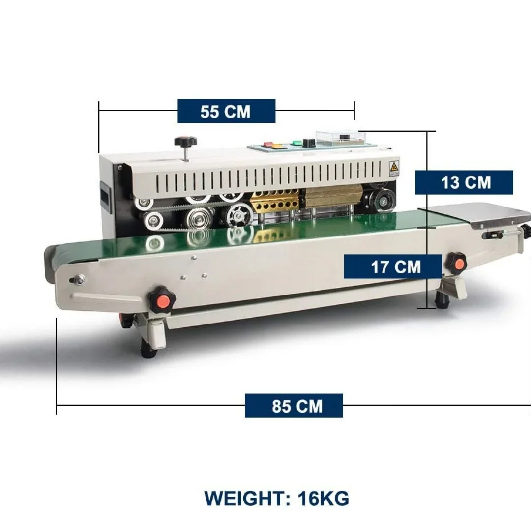 Continuous Sealing Machine Automatic Horizontal Continuous Bag Band Sealer FR900 Plastic Bag Sealer Machine with Digital