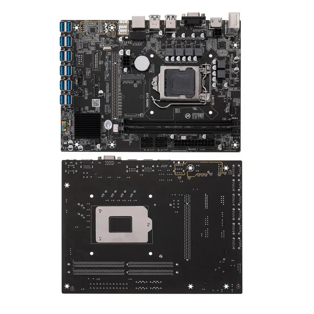 -compatible Hd Display Interface High Performance B250c Btc Motherboard for Lga1151 Gen6/7 with 12 Picex1 Usb for Quick