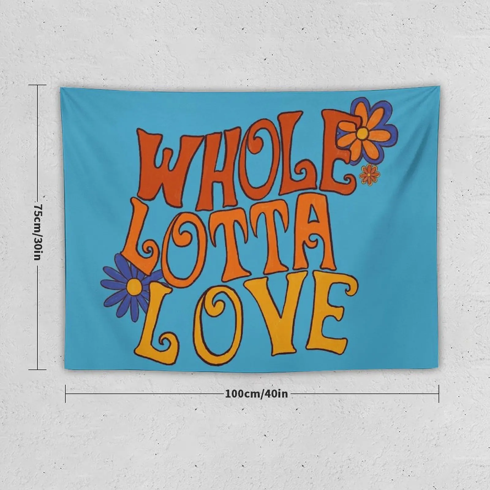 Whole Lotta Love Tapestry Room Decorator Bedroom Decor Aesthetic Tapestry