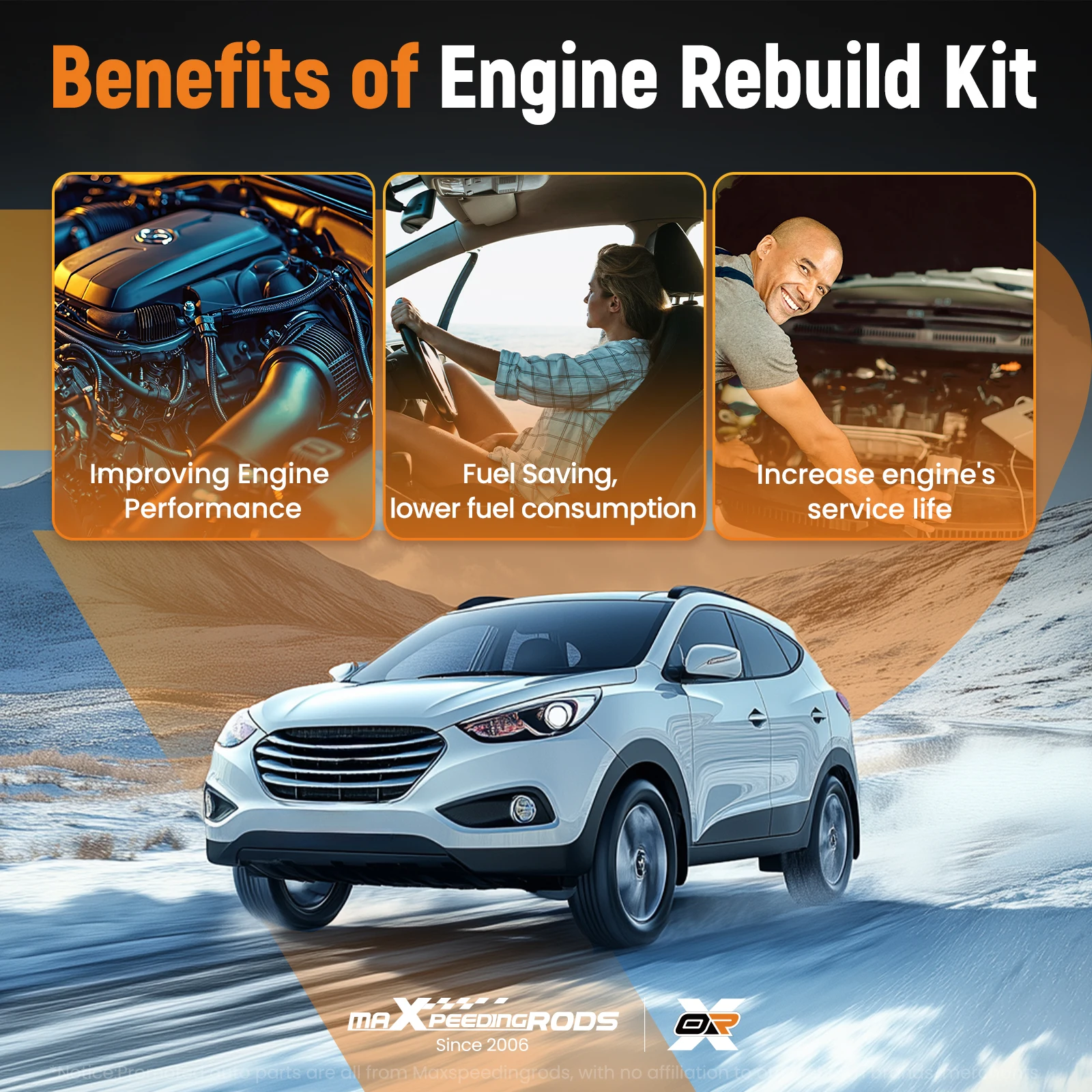 

Комплект прокладок головки блока цилиндров для Hyundai Tucson/ix35 LM 2009–2015 209102GU05