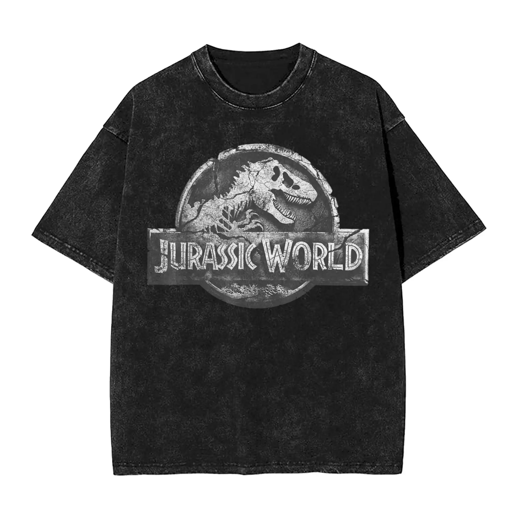 

Футболка с логотипом Jurassics World Two, модные футболки с короткими рукавами, уличная одежда, топы, летние хлопковые футболки с круглым вырезом