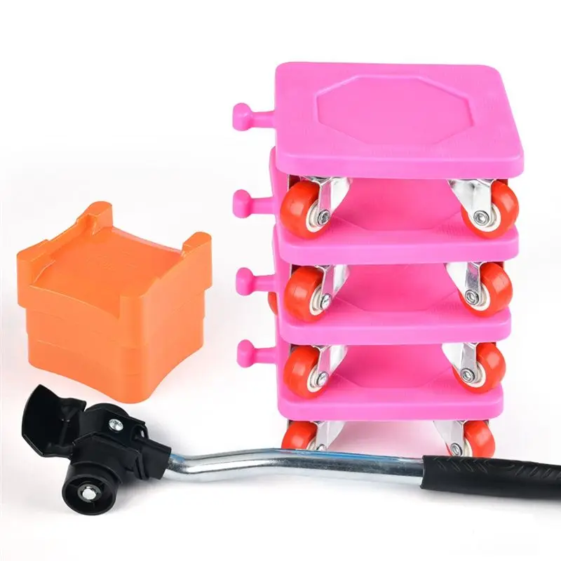 

BAAJ-8 шт. Набор для перемещения тяжелых предметов с колесами, тележка для мебели, грузоподъемность 500 кг, прочная