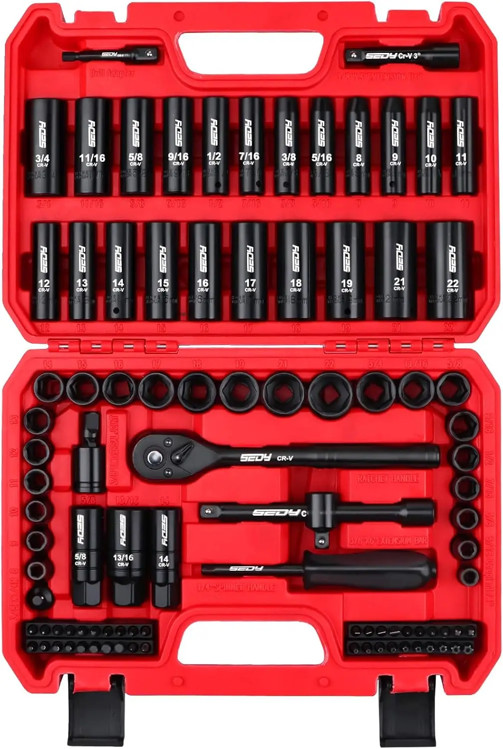 96-Piece 3/8" Drive…